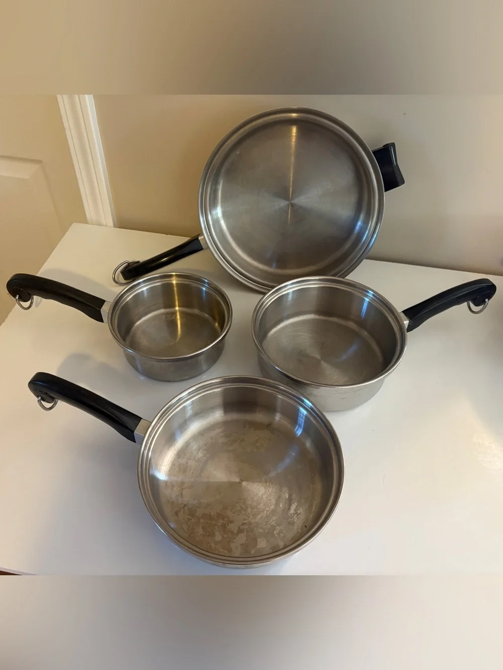 10PC Vintage Saladmaster Stainless Steel Cookware Set T-304S